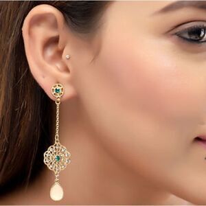 Boho Flower drop earrings #705